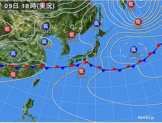 天気図_５月９日